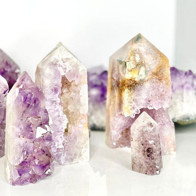 amethyst druzy towers at embrace crystals