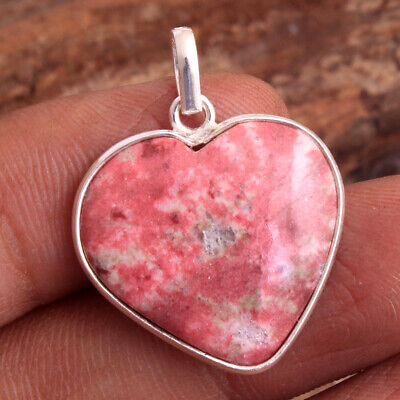 Pink Thulite Heart Pendant