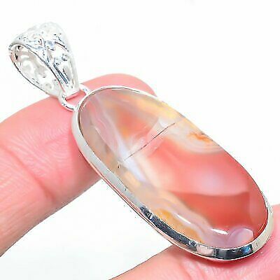 Pink Lace Agate Pendant