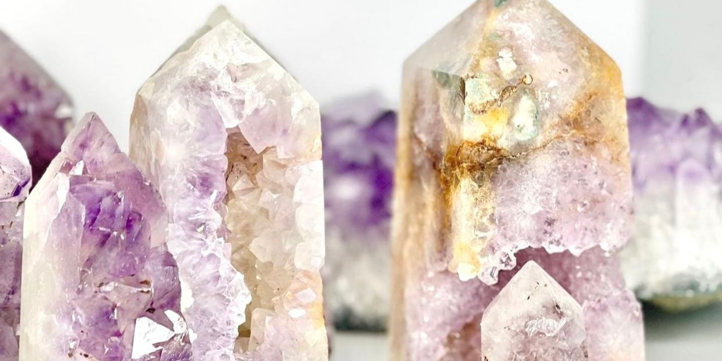 Amethyst druzy crystal towers from Embrace