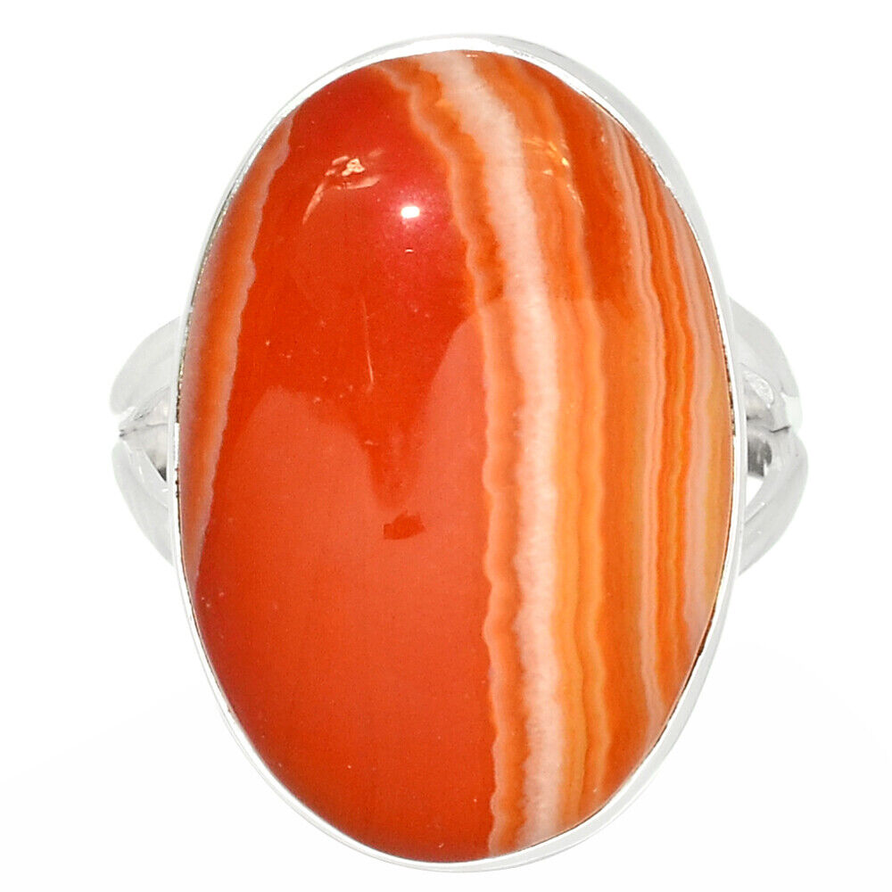 Orange Botswana Agate Size 8.5