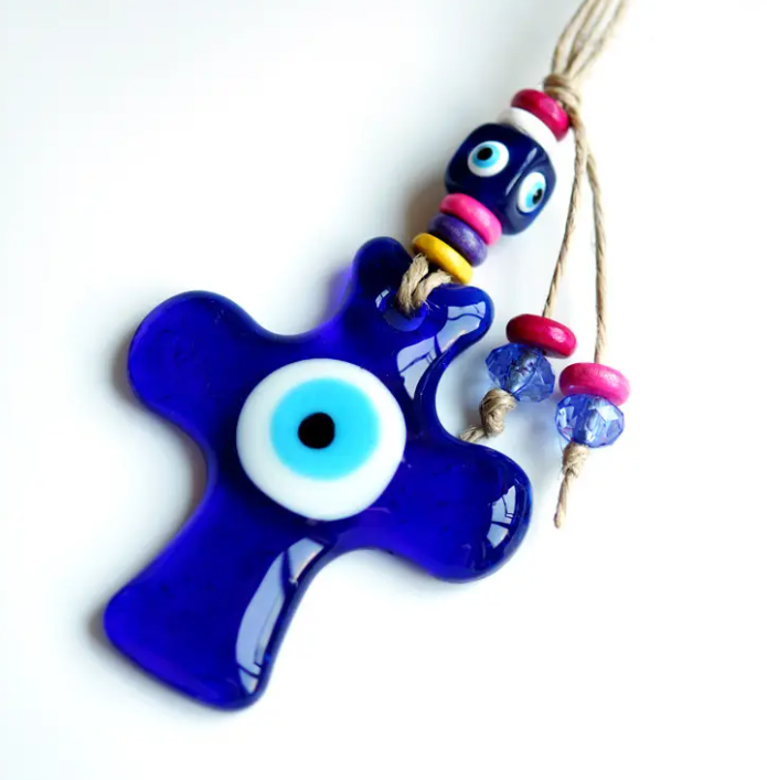 Evil Eye Cross Hanger