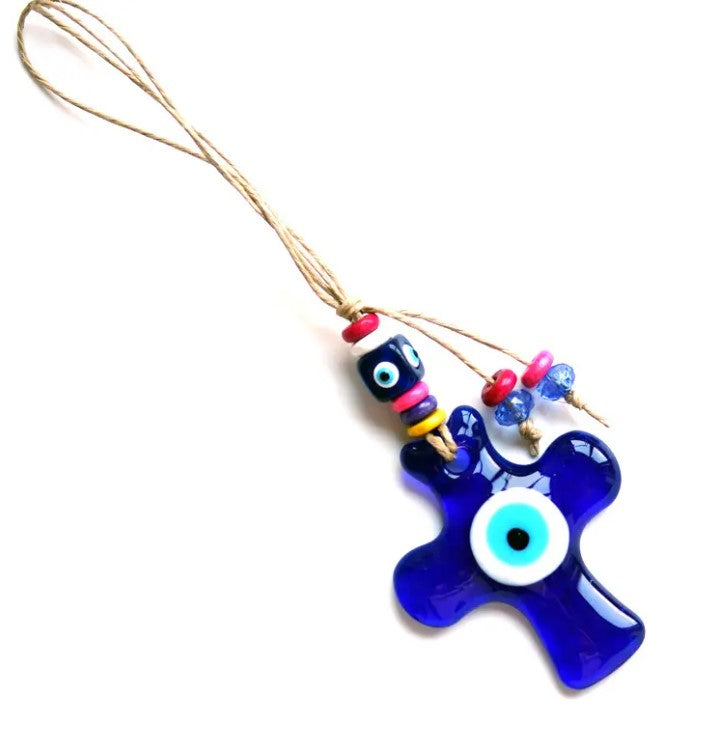 Evil Eye Cross Hanger