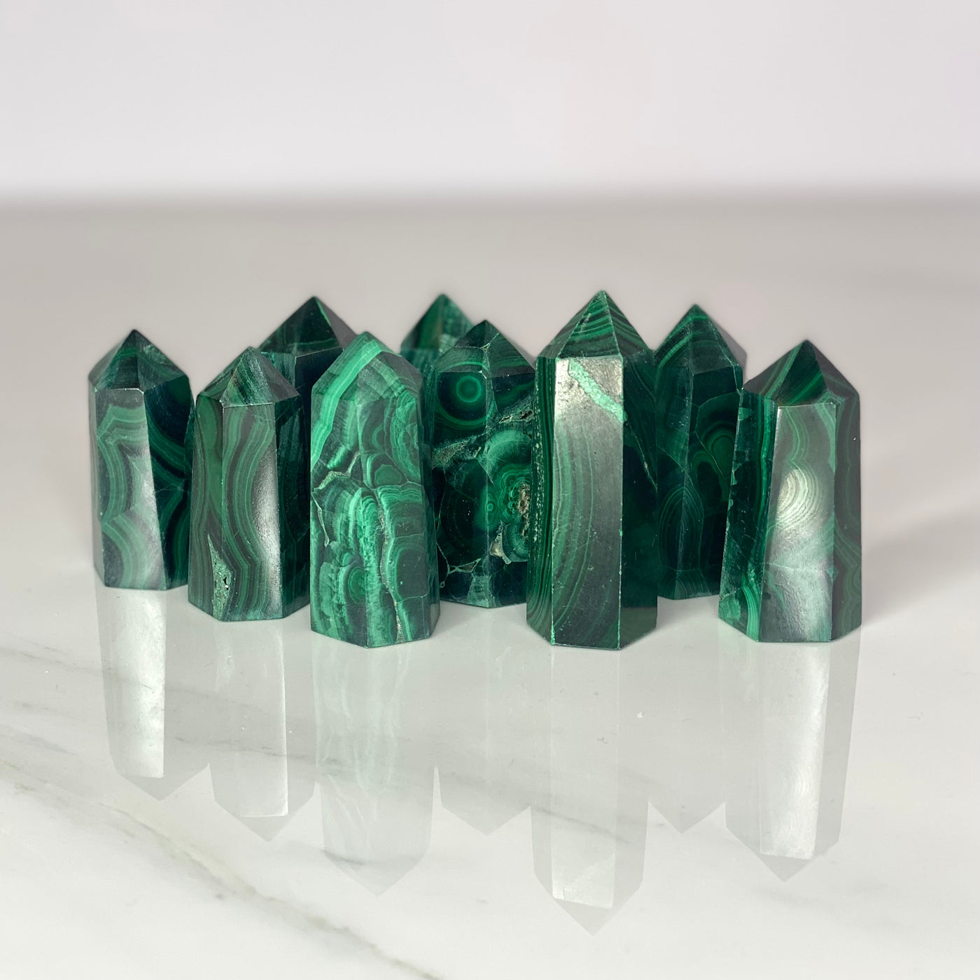 Small Malachite Points: Harness the Vibrant Energy of Malachite in Petite Form