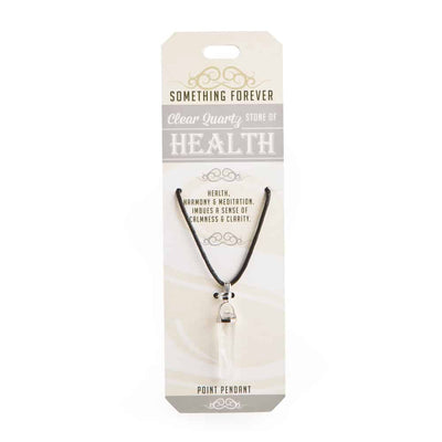 clear quartz point necklace