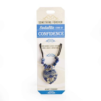 sodalite heart pendant to help with confidence