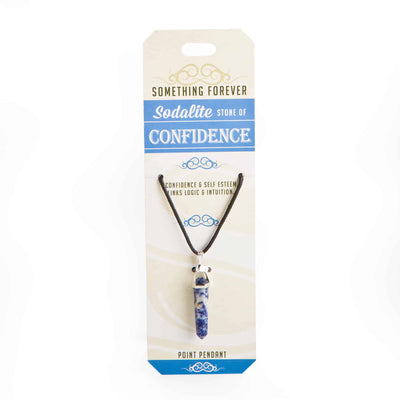 sodalite point pendant that helps with confidence