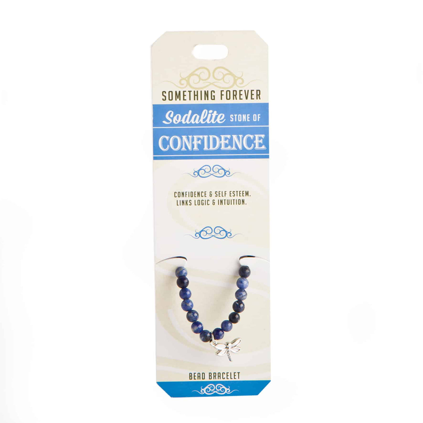 sodalite bead crystal bracelet for confidence