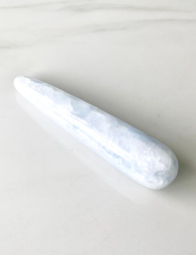 "Harmonize Your Energy: Celestite Tapered Wand"