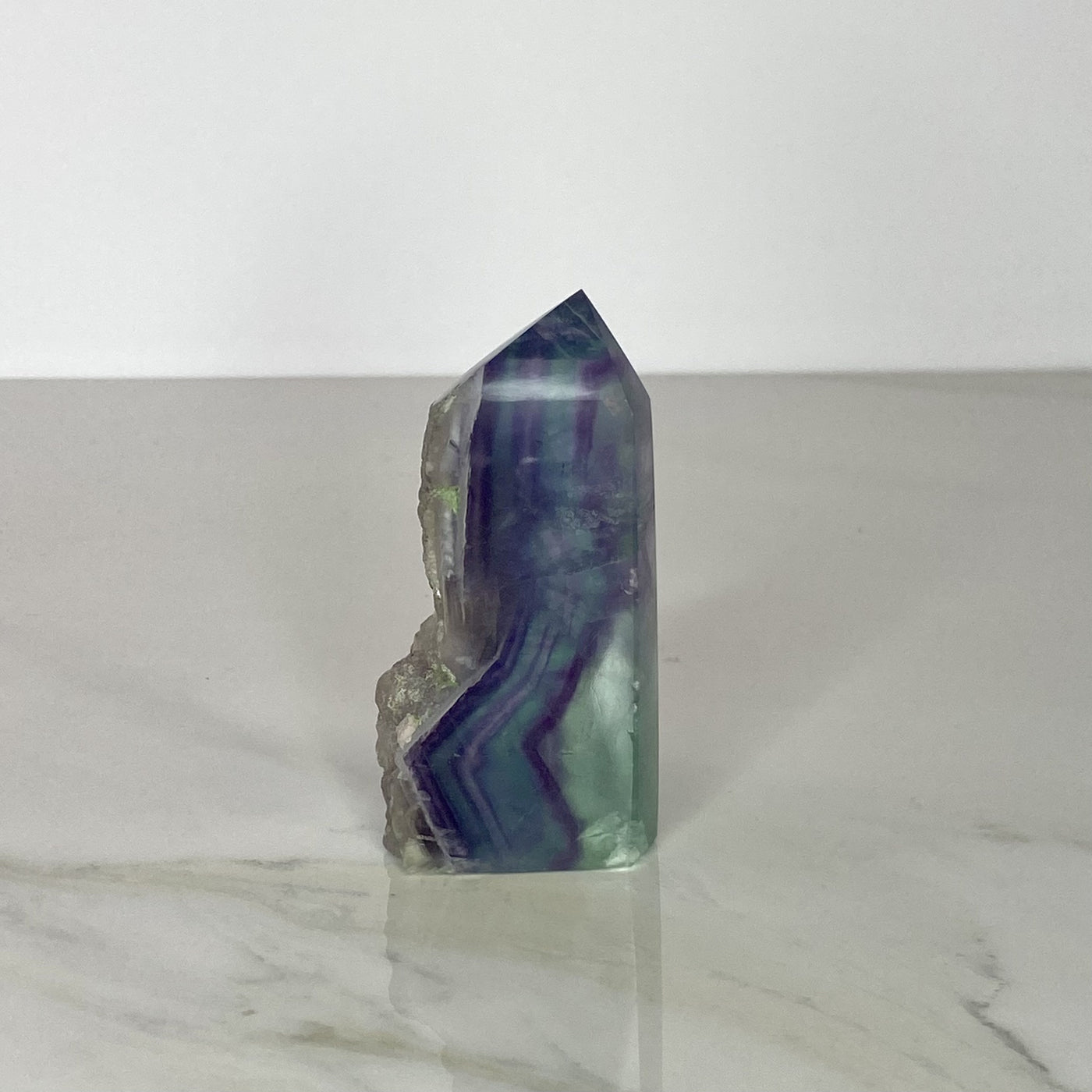 Rainbow Fluorite Tower Slice #6