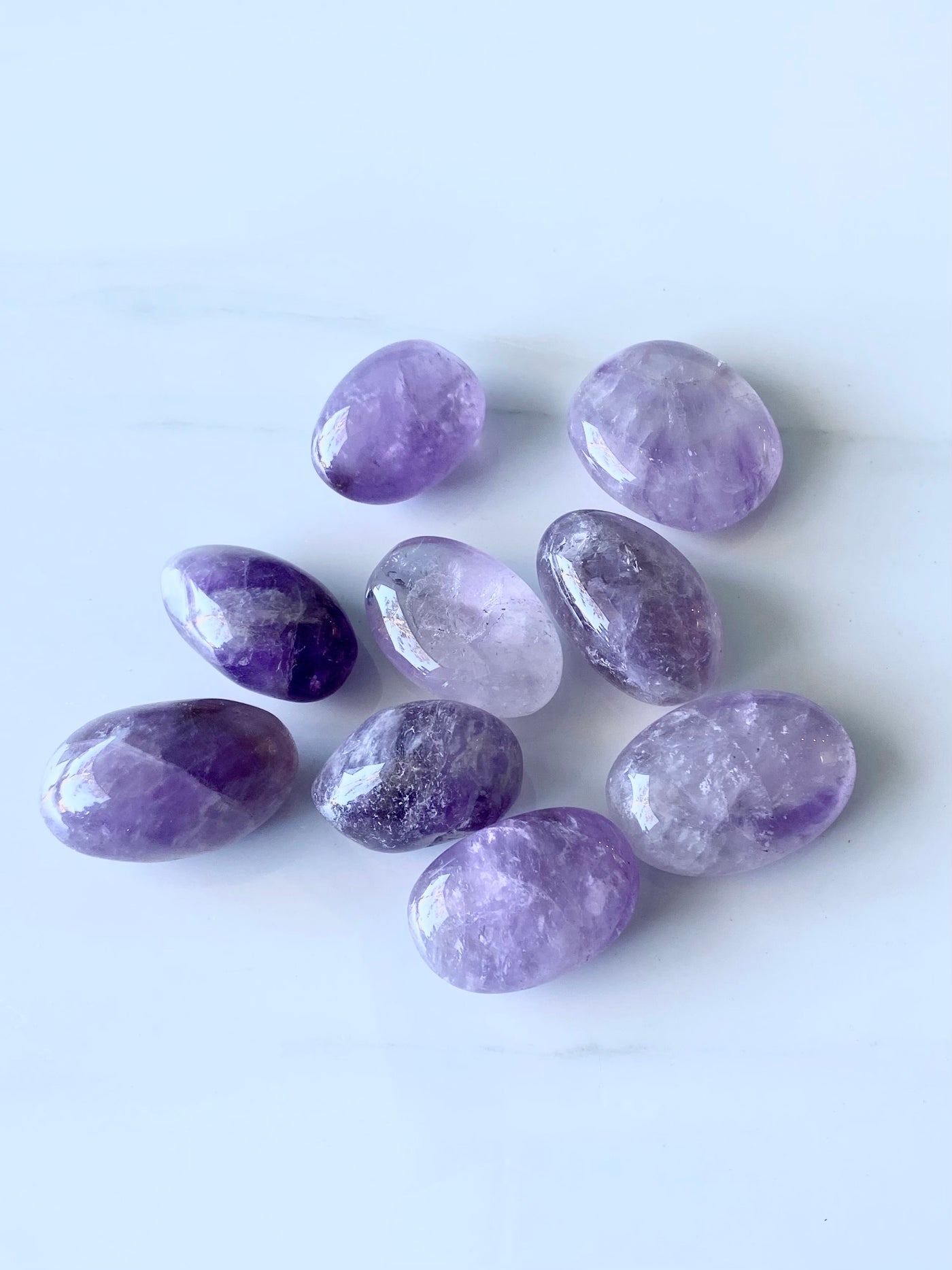 Amethyst Small Palm Stone