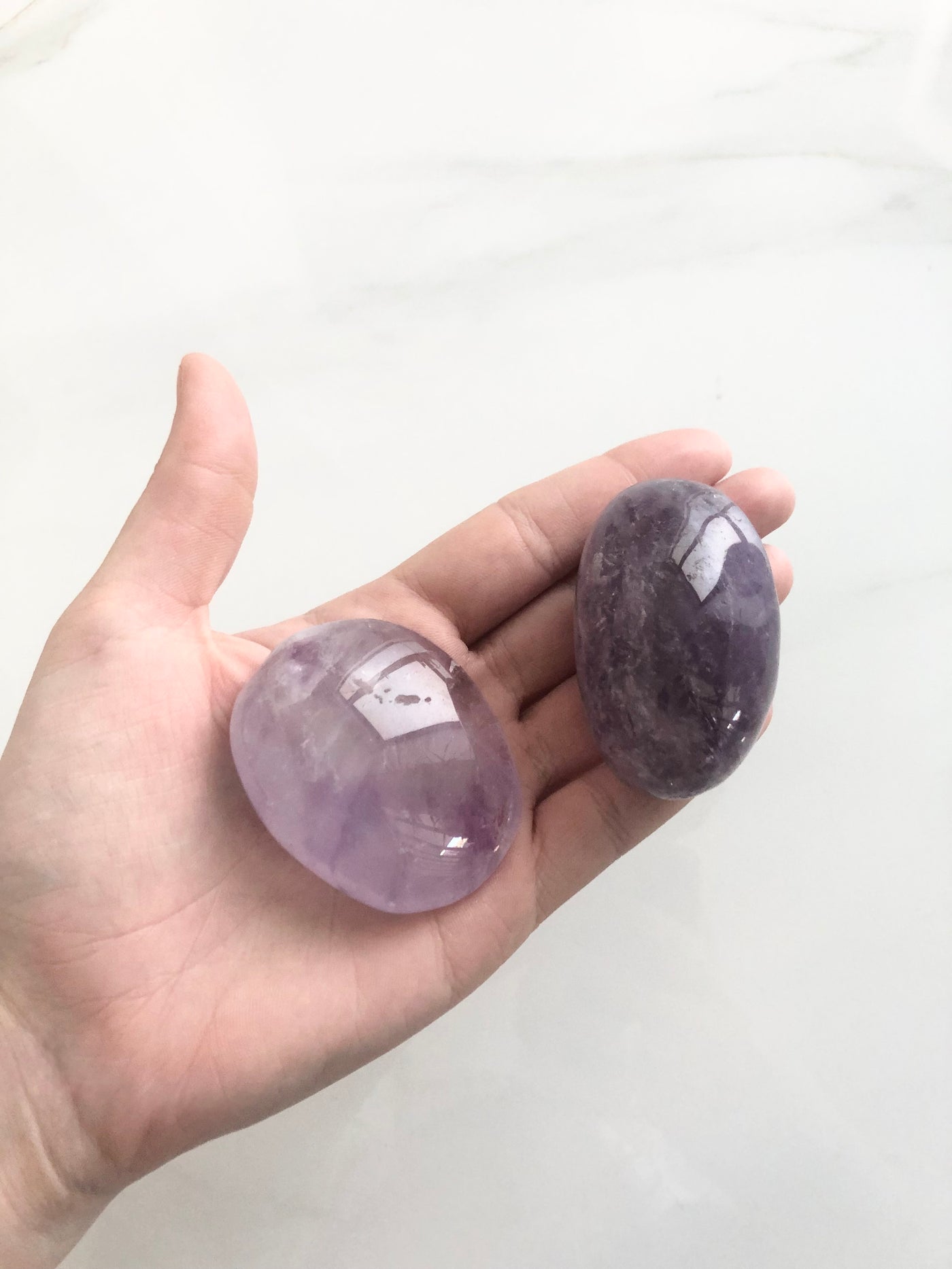 Amethyst Small Palm Stone