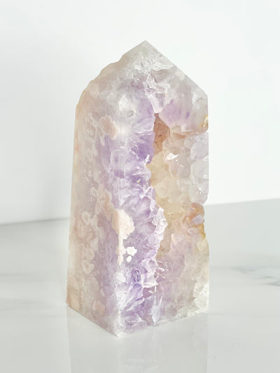 Druzy Quartz with Pink Amethyst