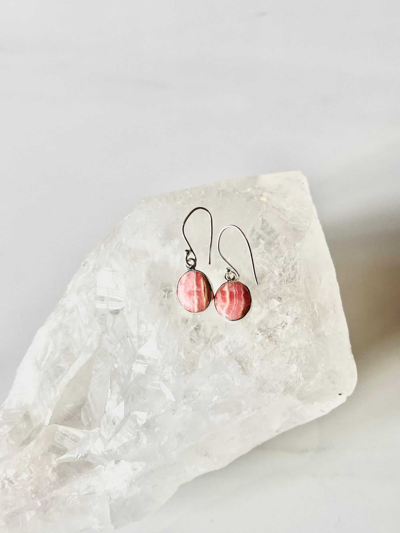 Rhodochrosite - Argentina Sterling Silver Earrings