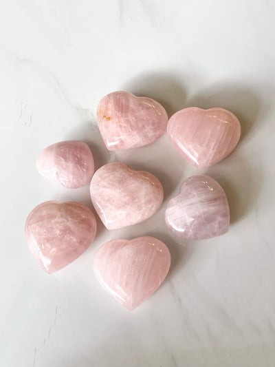 Rose Quartz Heart Medium