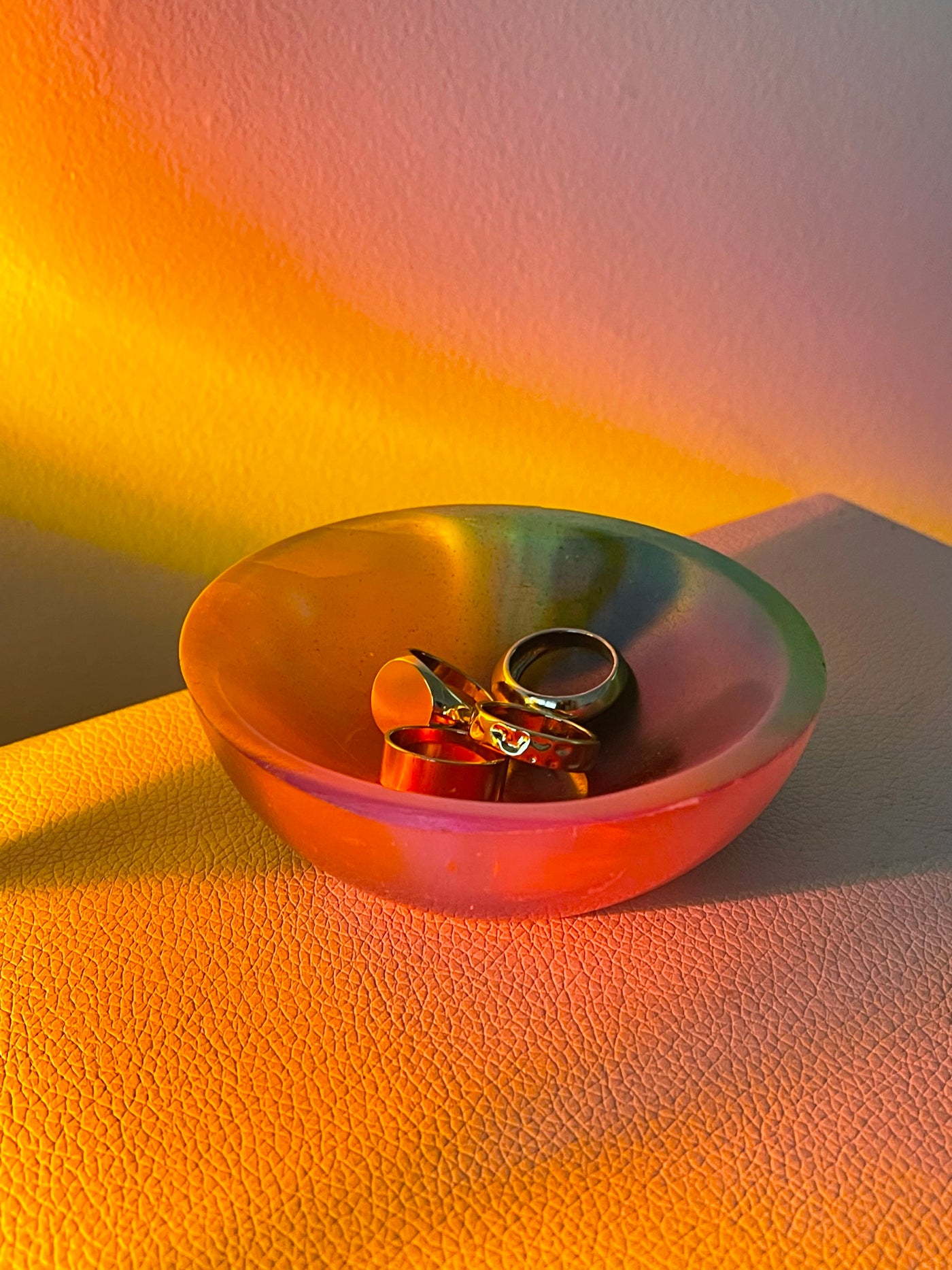 Rainbow Selenite Bowl