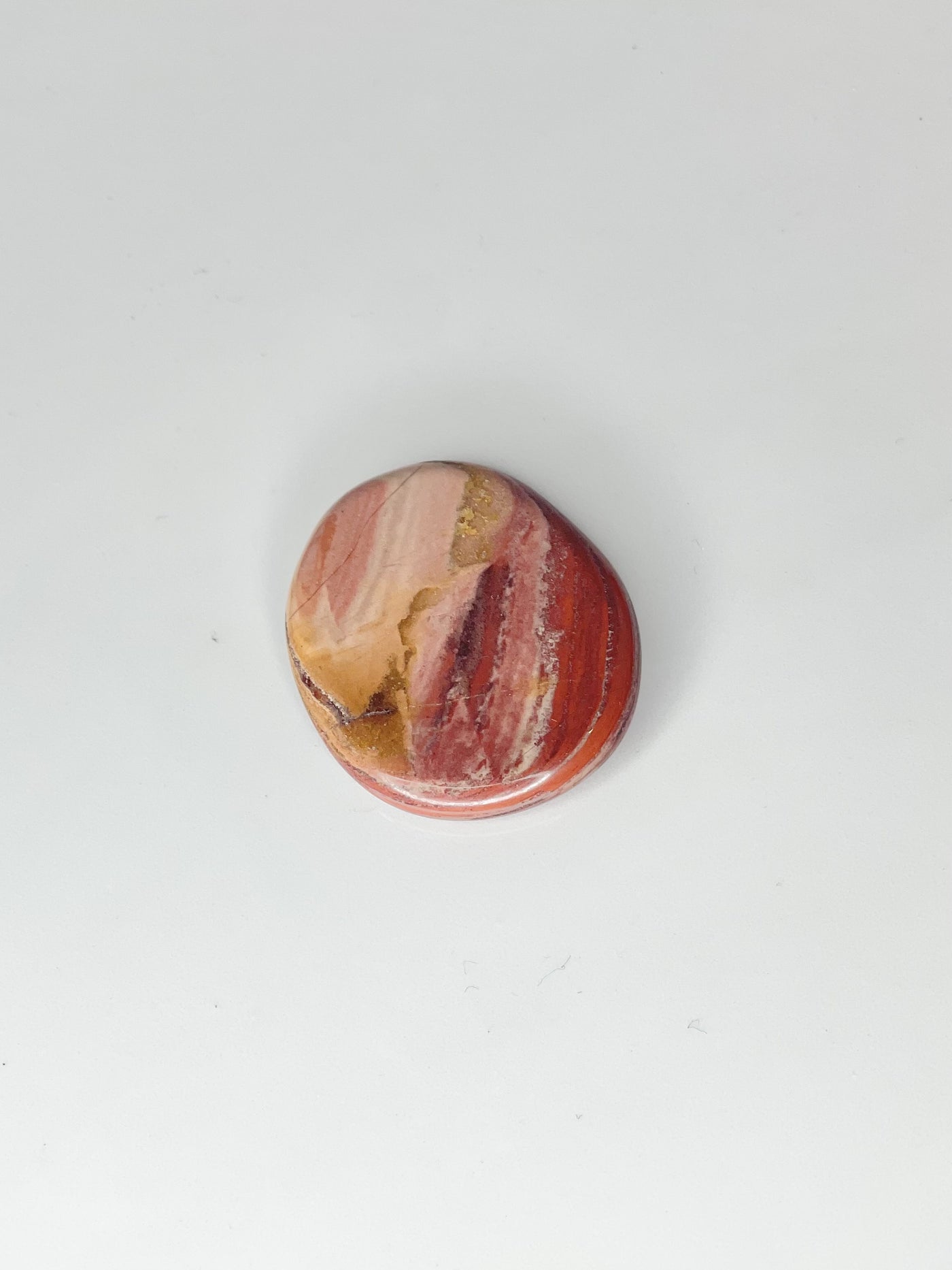 Red jasper worry stone