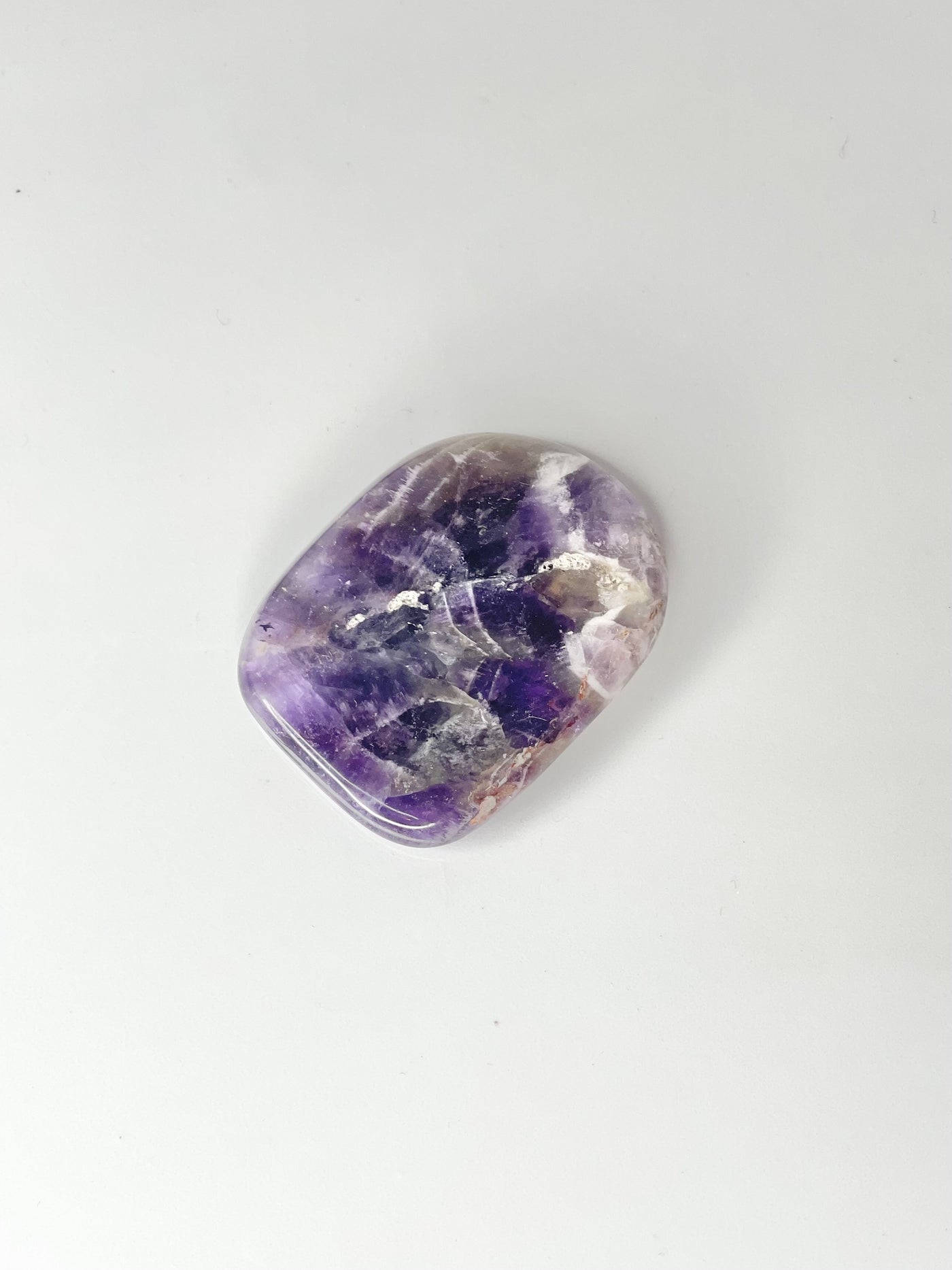 Chevron Amethyst Worry Stone