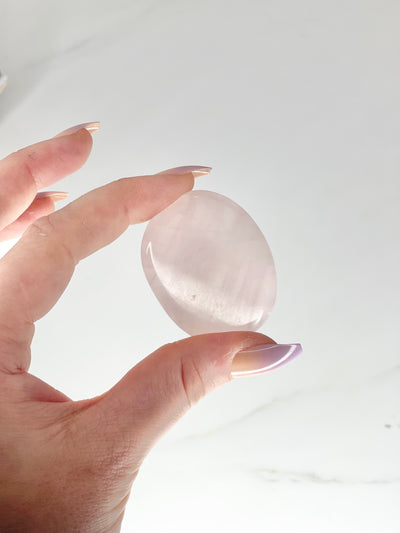 Rose Quartz Worry Stone