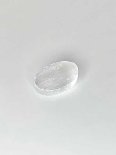 Selenite Worry Stone