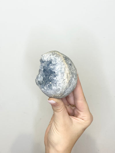 Blue Celestite Small Cave