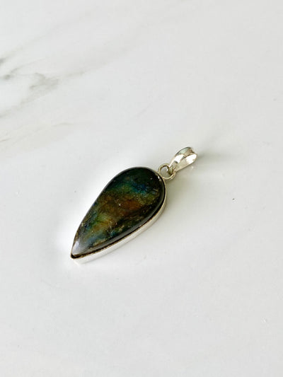 Labradorite Teardrop Pendant