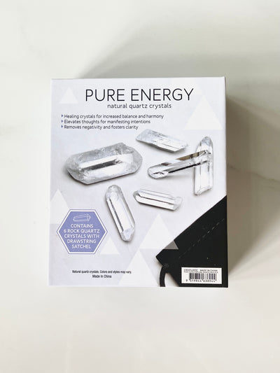 Pure Energy Natural Quartz Crystals Pack