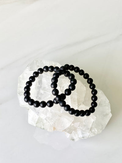 Black Tourmaline Beaded bracelet