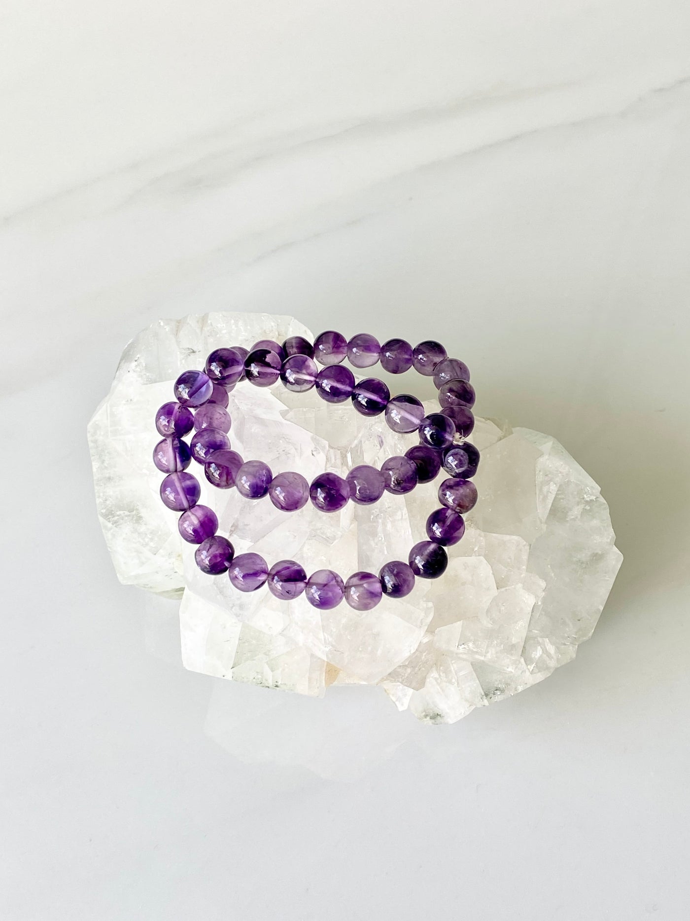 Amethyst Beaded Bracelet