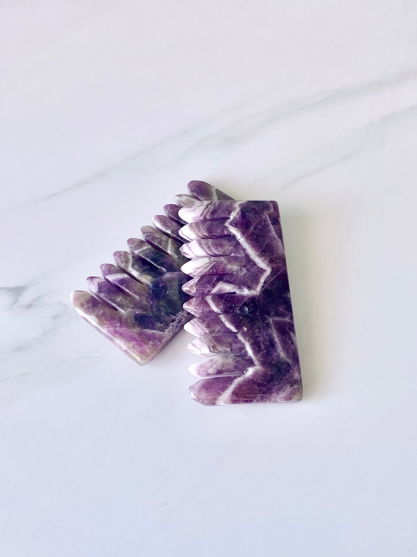 Amethyst Chevron Comb