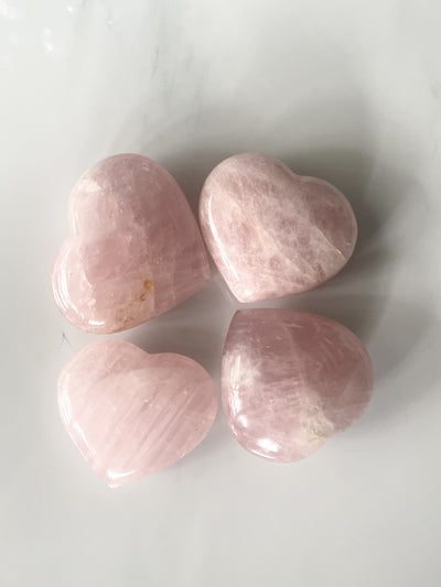 Rose Quartz Hearts Large