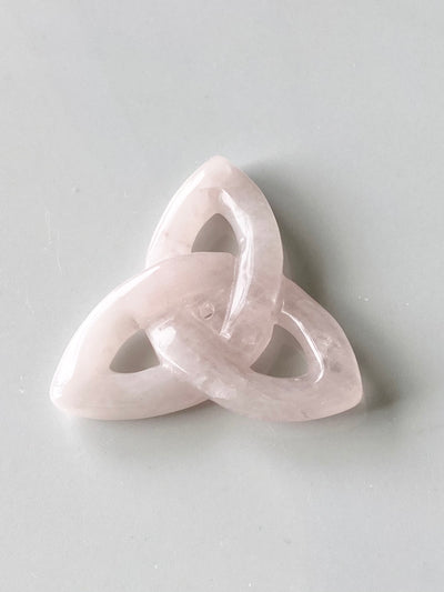 Rose Quartz Triquetra