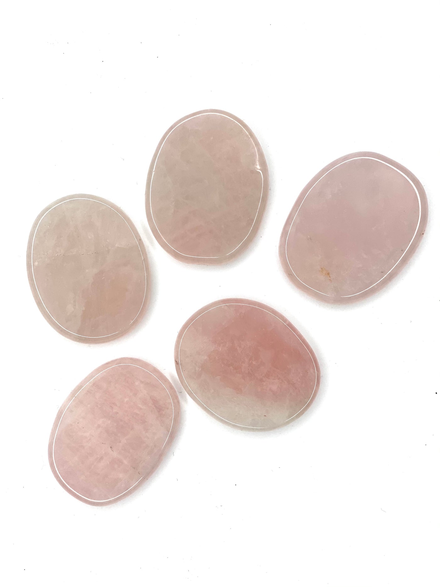 Rose Quartz Flat Stone