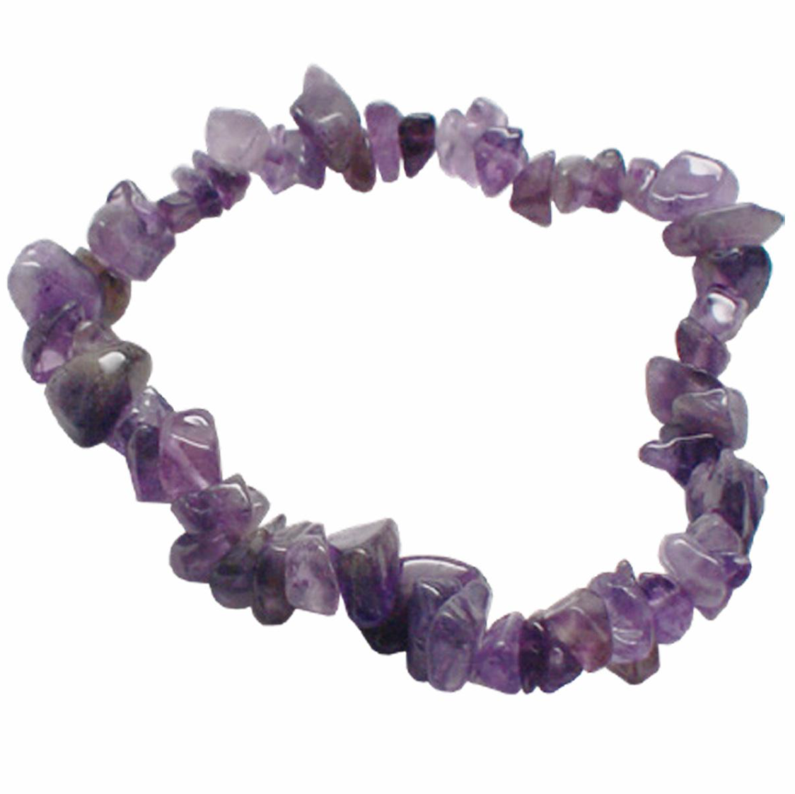 Amethyst crystal chip bracelet