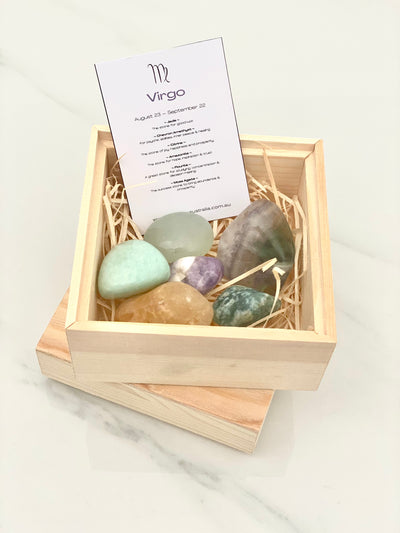 VIRGO Zodiac Crystal Box