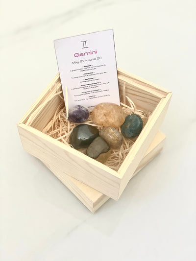 GEMINI Zodiac Crystal Box