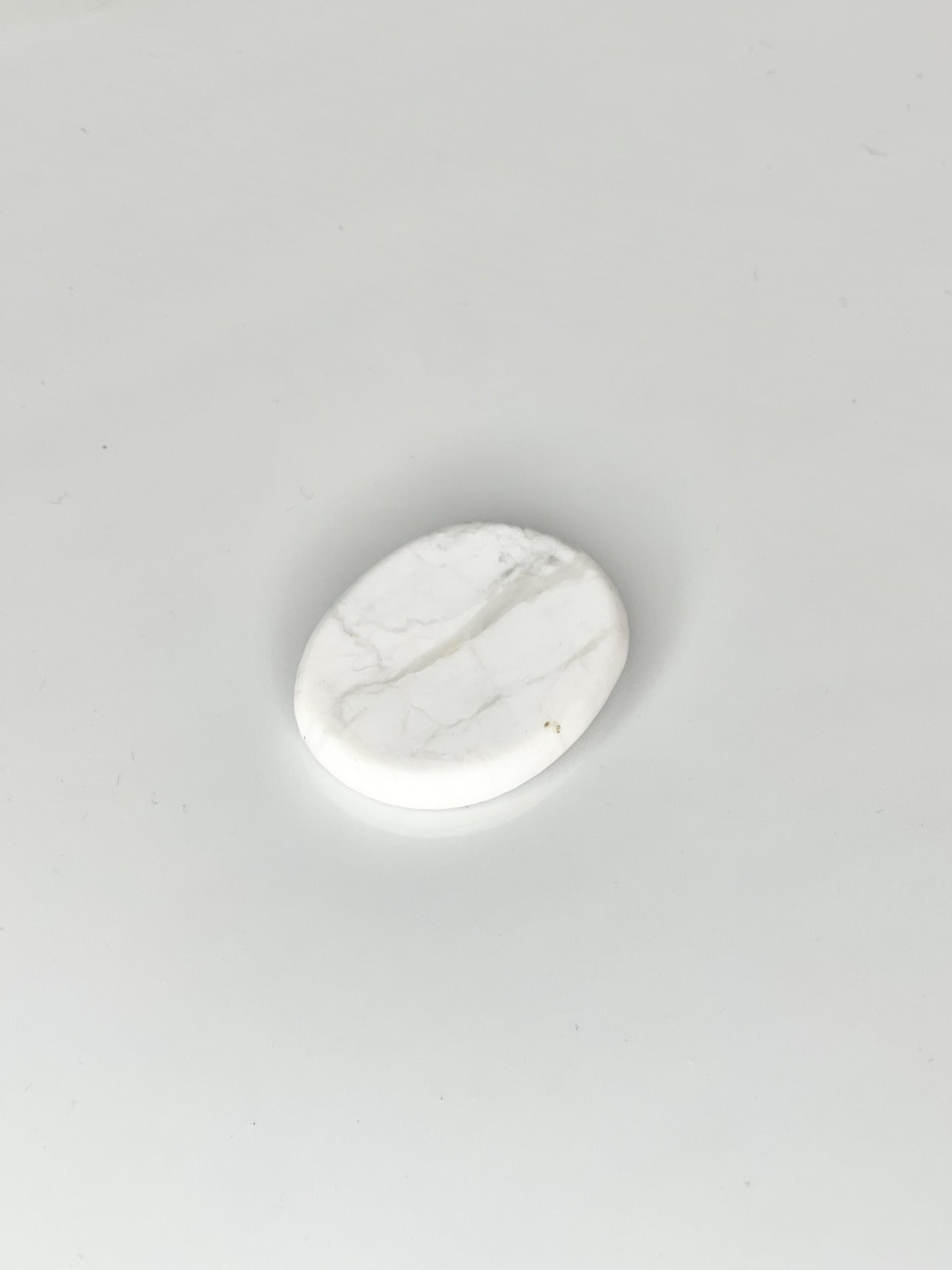 White Howlite Worry Stone