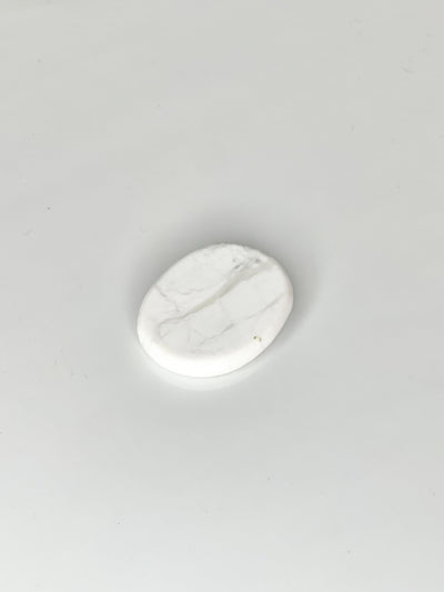 White Howlite Worry Stone