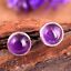 Amethyst 925 sterling Silver Stud Earrings