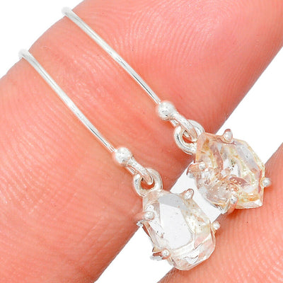 Herkimer Diamond Silver Earrings