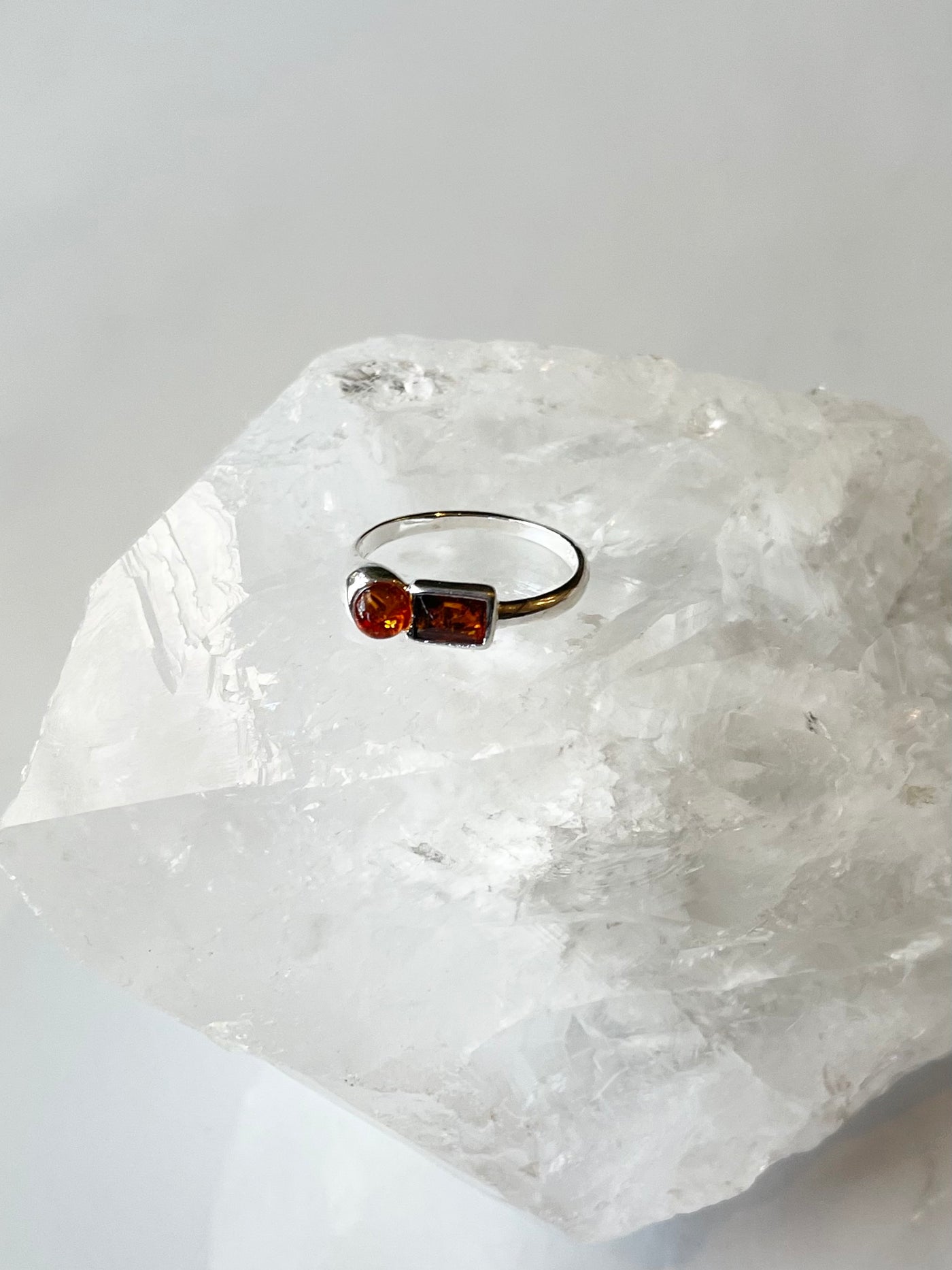 Authentic Baltic Amber 925 Sterling Silver Ring