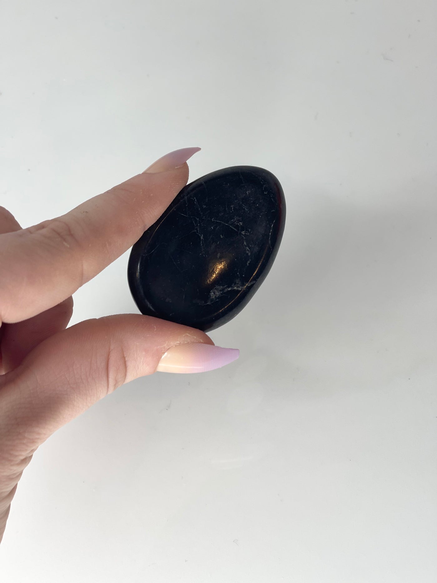 Black Tourmaline Worry Stone