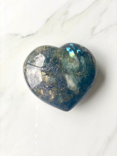 Extra Large Labradorite Heart #12