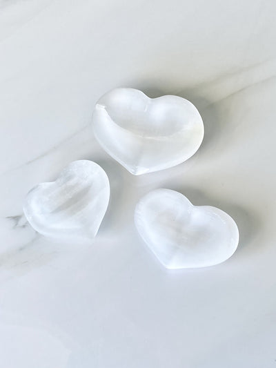 "Radiate Love and Harmony with our Selenite Heart Bowl"