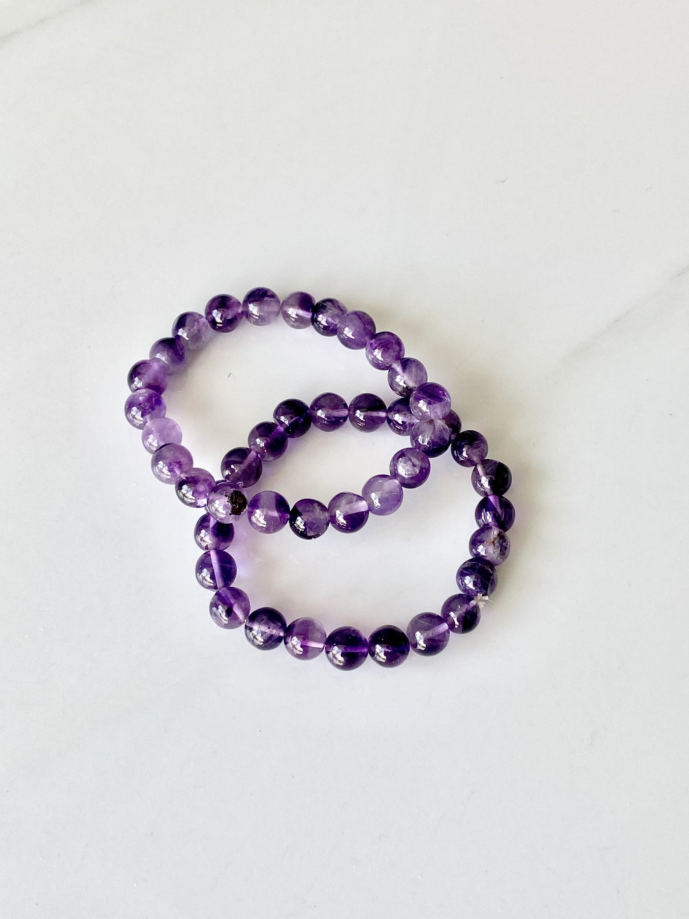 Amethyst Beaded Bracelet