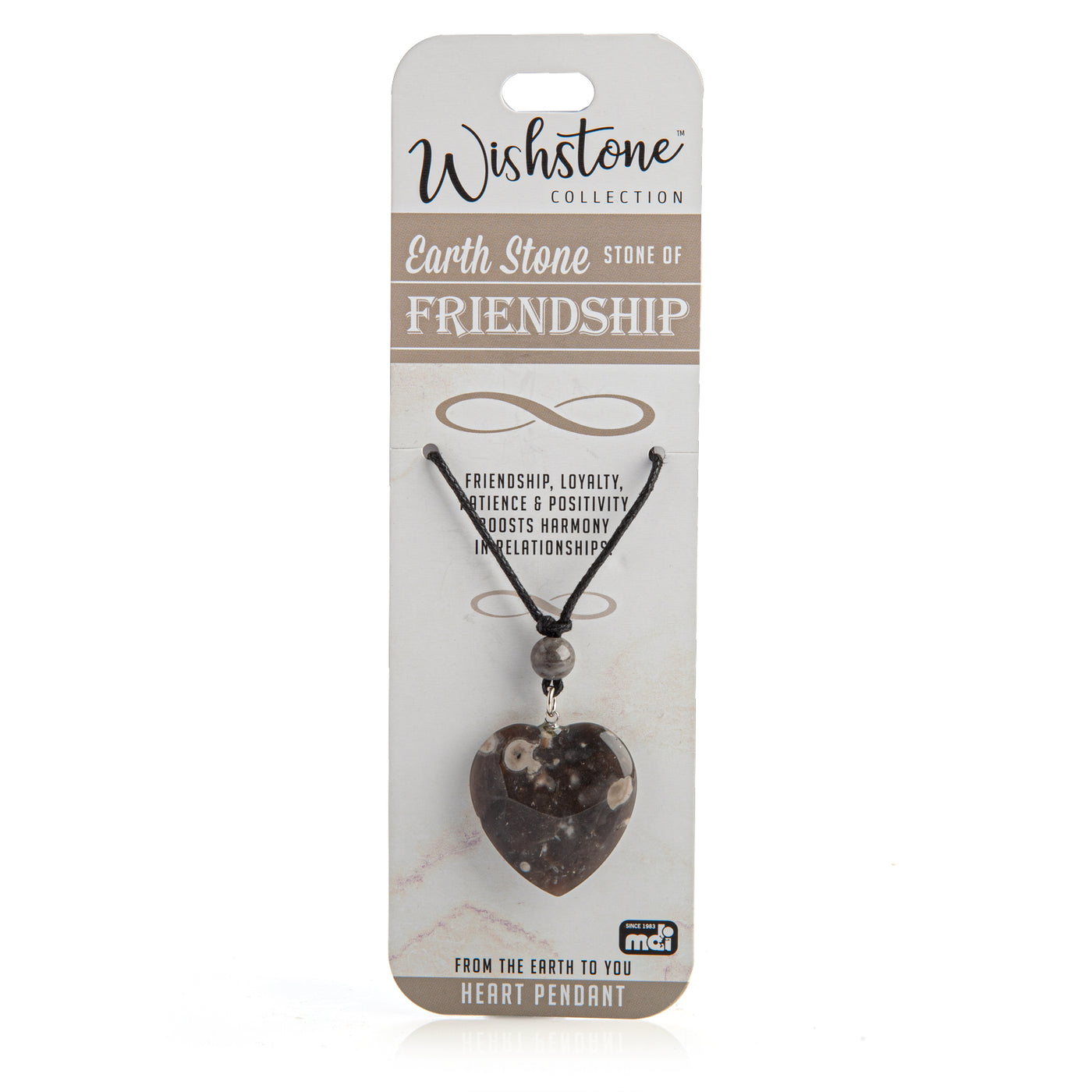 Earth Stone Heart Pendant
