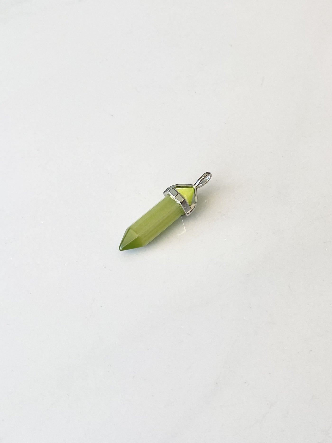 Green Cats Eye Point Pendant