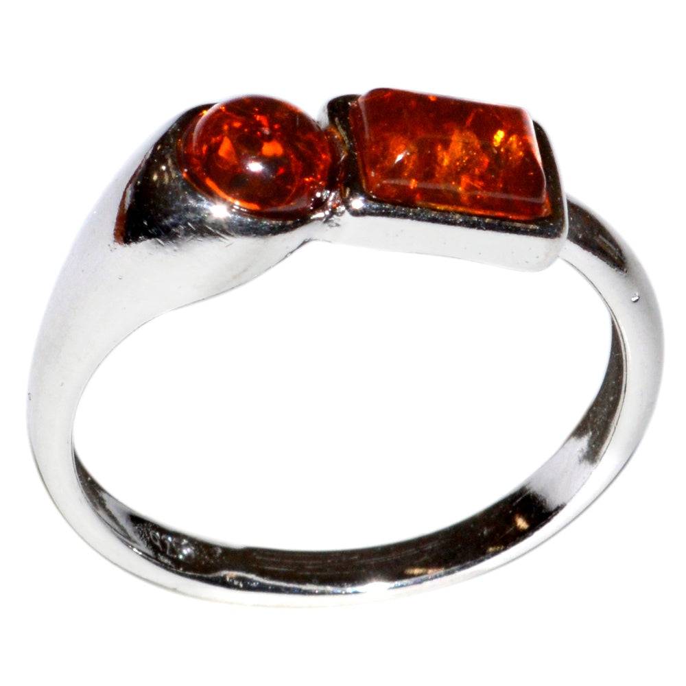 Authentic Baltic Amber 925 Sterling Silver Ring