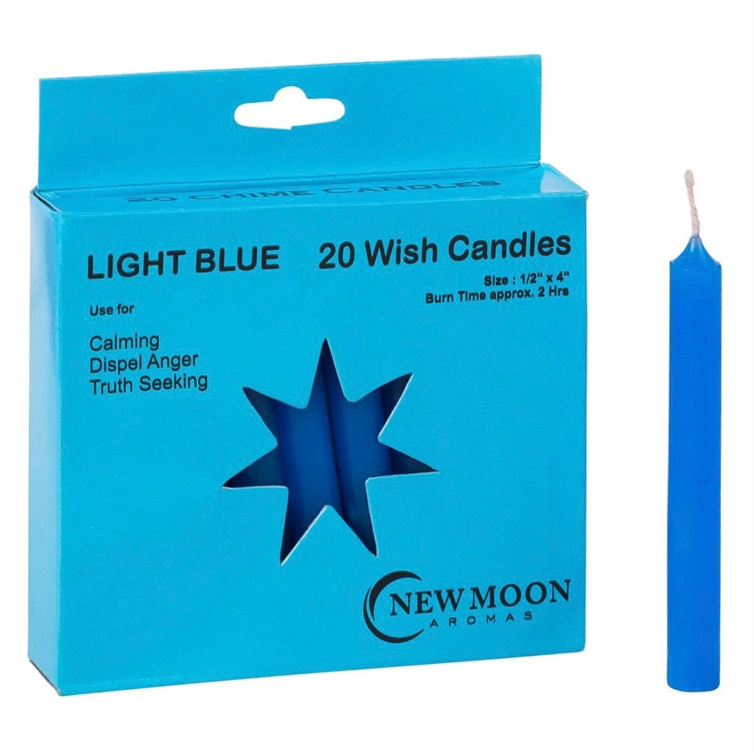 Wish Candle (20 Pack) Light Blue