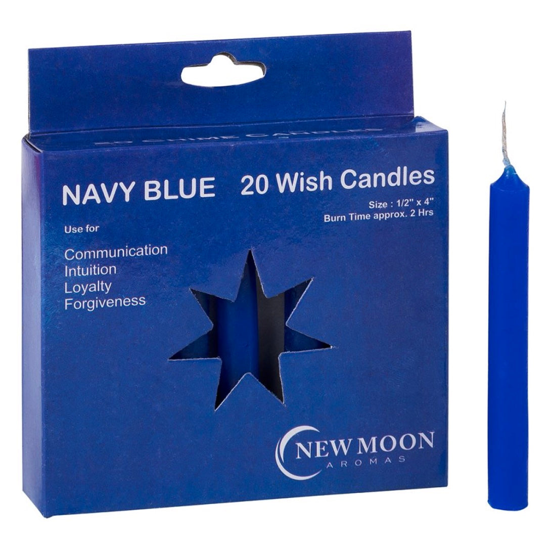 Wish Candle (20 Pack) Navy Blue